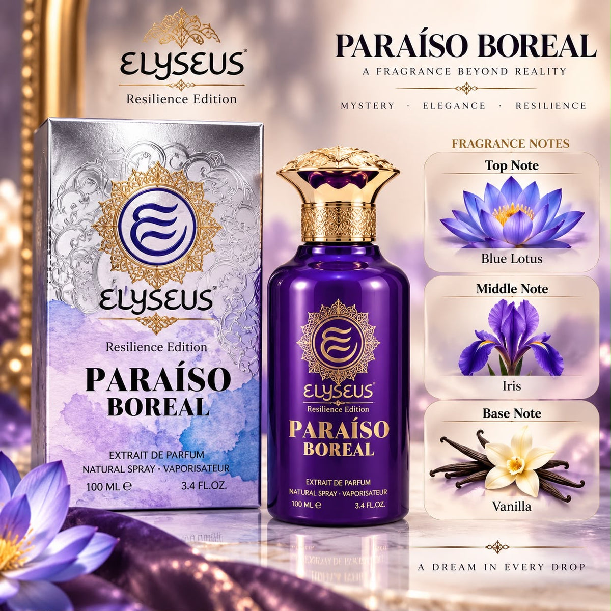 ELYSEUS PARAISO BOREAL EXTRAIT DE PARFUM 3.4OZ