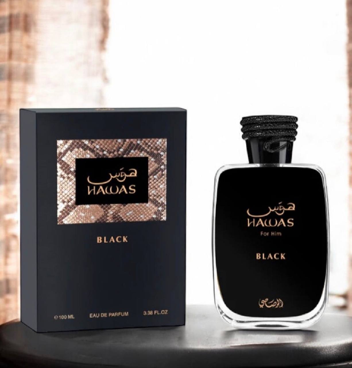 RASASI HAWAS BLACK MEN EDP 100ML 3.4OZ