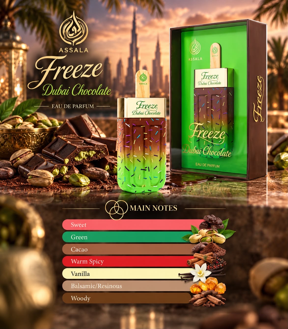 Assala Freeze Dubai Chocolate 2.8 EDP Unisex