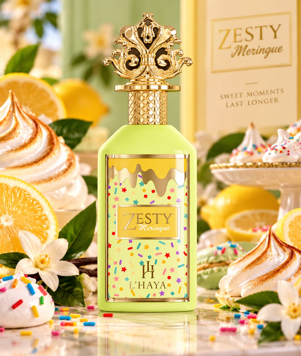 L’HAYA- ZESTY MERINGUE- EXTRAIT DE PARFUM 3.4oz