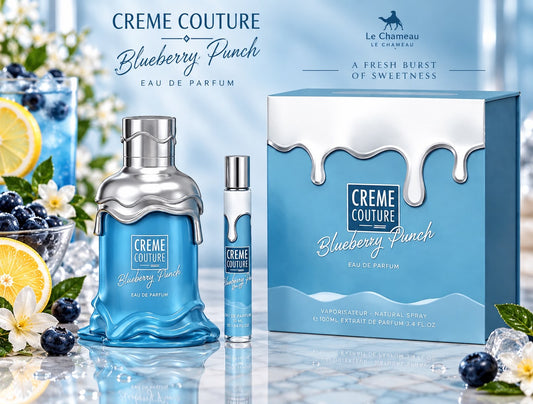 LE CHAMEAU CREME COUTURE BLUEBERRY PUNCH WOMEN GOURMAND EDP 100ML+10ML