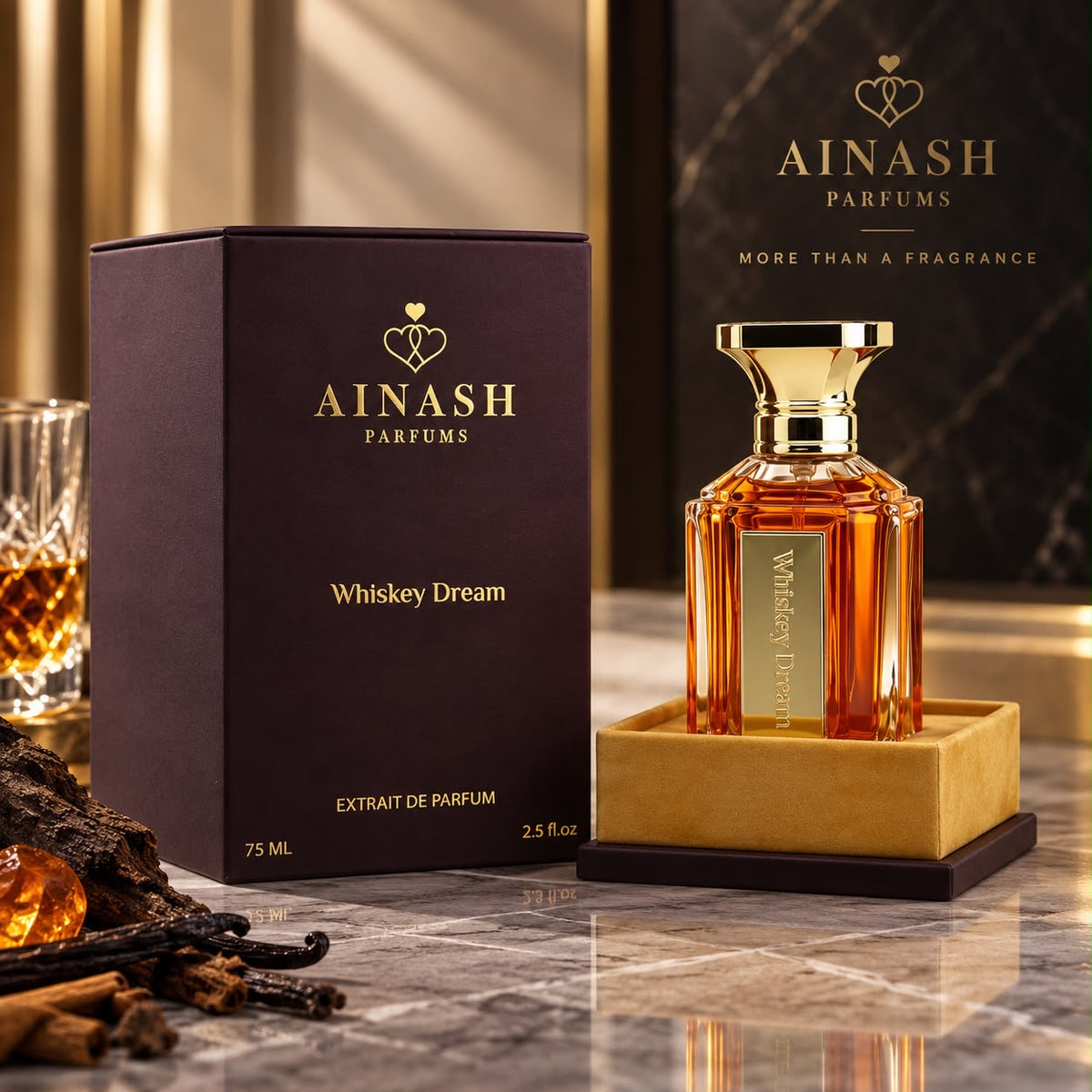 AINASH WHISKEY DREAM EXTRAIT DE PARFUM 75ML