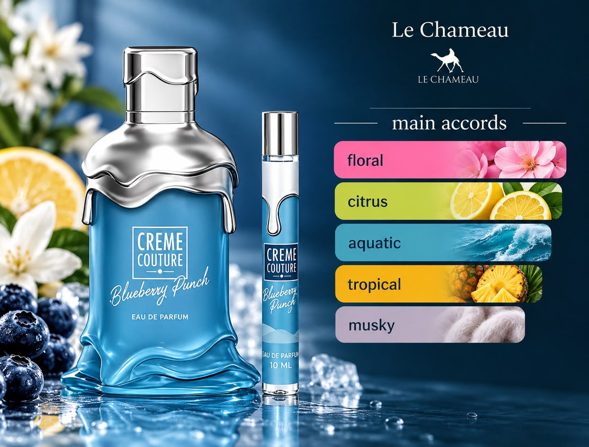 LE CHAMEAU CREME COUTURE BLUEBERRY PUNCH WOMEN GOURMAND EDP 100ML+10ML
