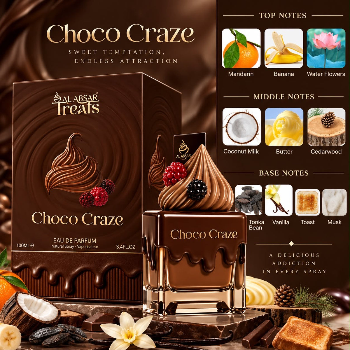 Al Absar Choco Craze 100ml
