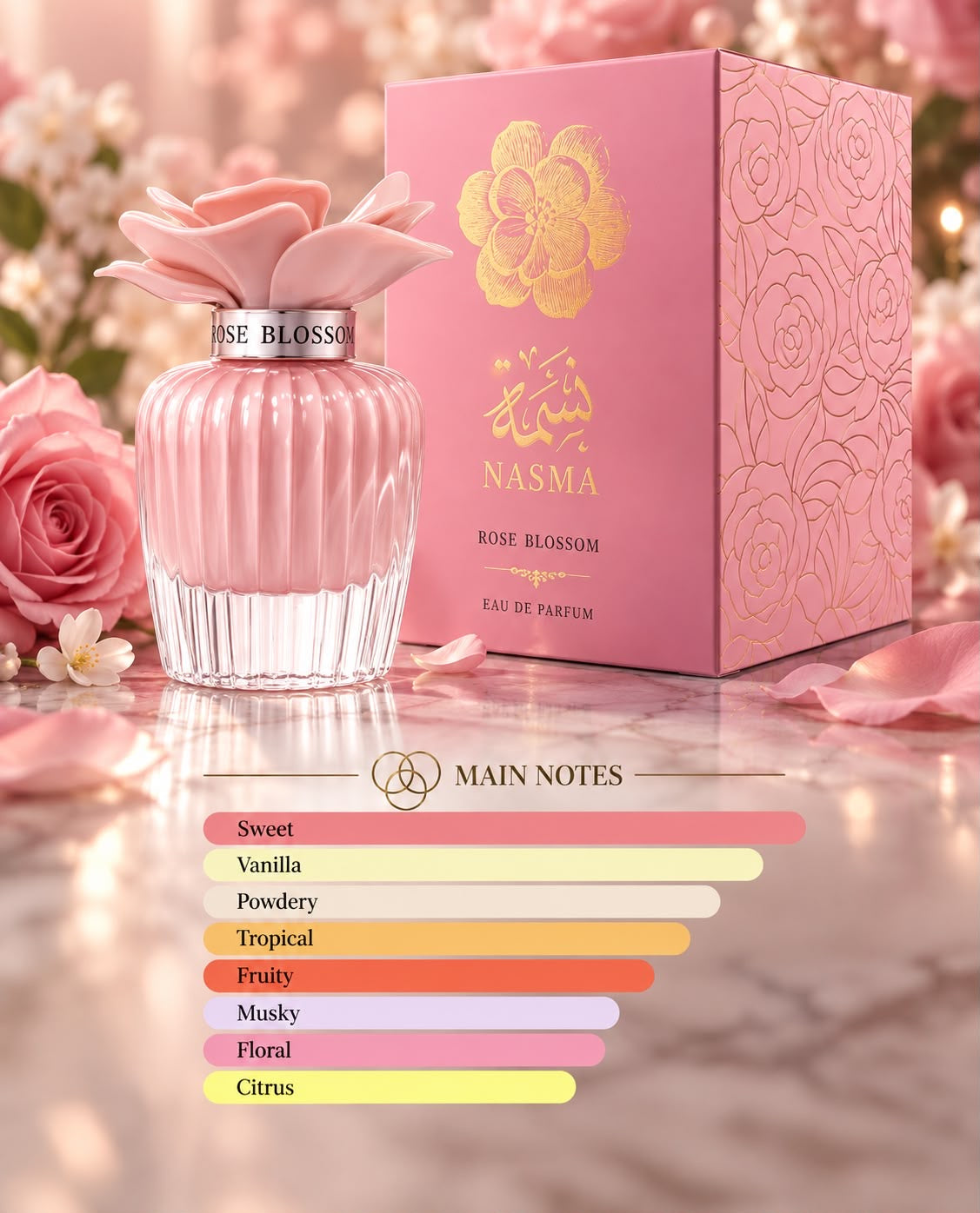 Assala Nasma Rose Blossom 3.4 EDP Unisex