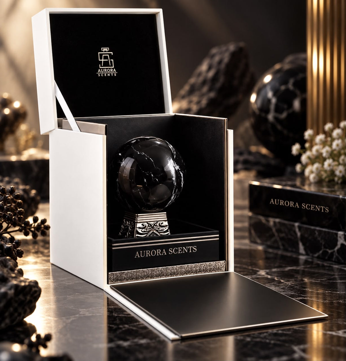 Aurora Scents Black Obsidian Extrait de Parfum for Men 3.4oz