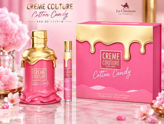 LE CHAMEAU CREME COUTURE COTTON CANDY WOMEN GOURMAND EDP 100ML+10ML