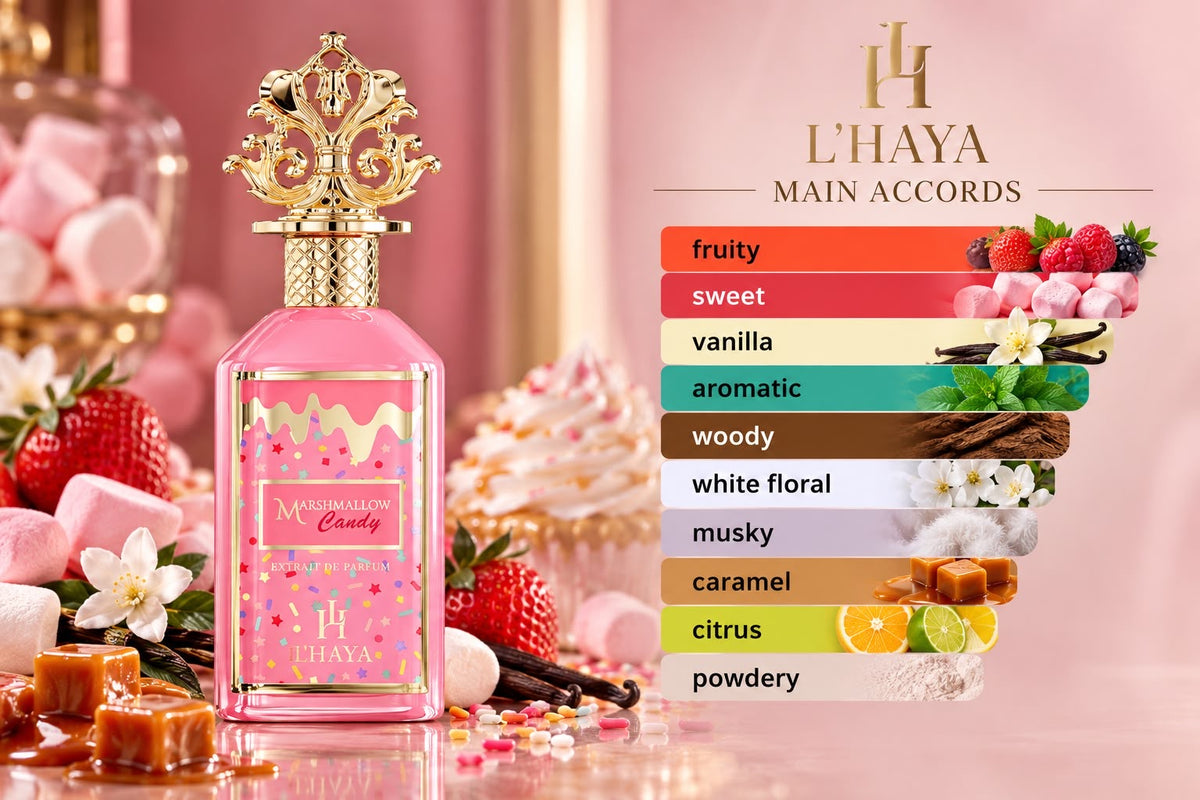 L’HAYA- MARSHSMALLOW CANDY- EXTRACTO DE PERFUME