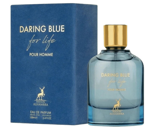 MAISON ALHAMBRA DARING BLUE FOR LIFE HOMME 100ML 3.40Z EDP